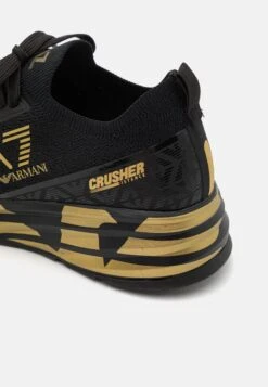 EA7 Emporio Armani Crusher Distance Unisex - Trainers - Triple Black/Gold -Famous Lady Shoe Store 23ea9c4b7e524b4ea9dc1ddcdb7f528b