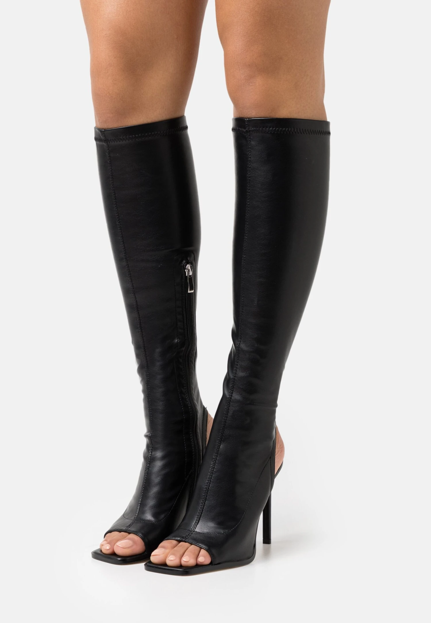 Raid Quarry - High Heeled Boots - Black 1 Raid Quarry - High Heeled Boots - Black
