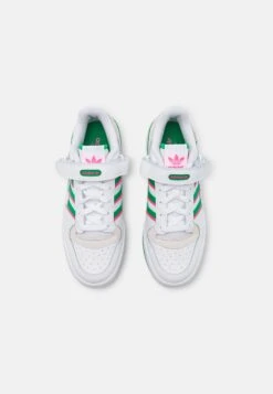 Adidas Originals Forum - Trainers - Footwear White/Green/Lucid Pink -Famous Lady Shoe Store 354cab563a59431488a30010e5f18314