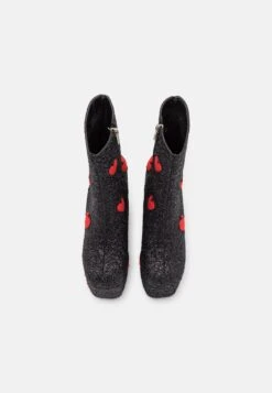 Lamoda Keeper Chunky Platform Ankle Boots - High Heeled Ankle Boots - Black/Red 11 Lamoda Keeper Chunky Platform Ankle Boots - High Heeled Ankle Boots - Black/Red -Famous Lady Shoe Store 3c4f9cecb1944b5ba26cb66b2ceb662a