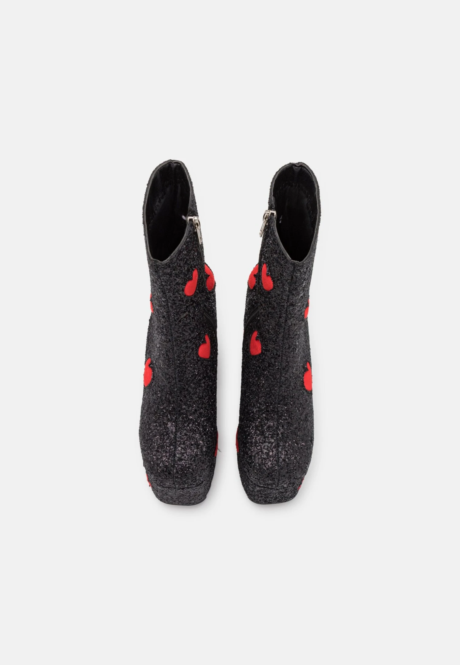 Lamoda Keeper Chunky Platform Ankle Boots - High Heeled Ankle Boots - Black/Red 6 Lamoda Keeper Chunky Platform Ankle Boots - High Heeled Ankle Boots - Black/Red - Image 6