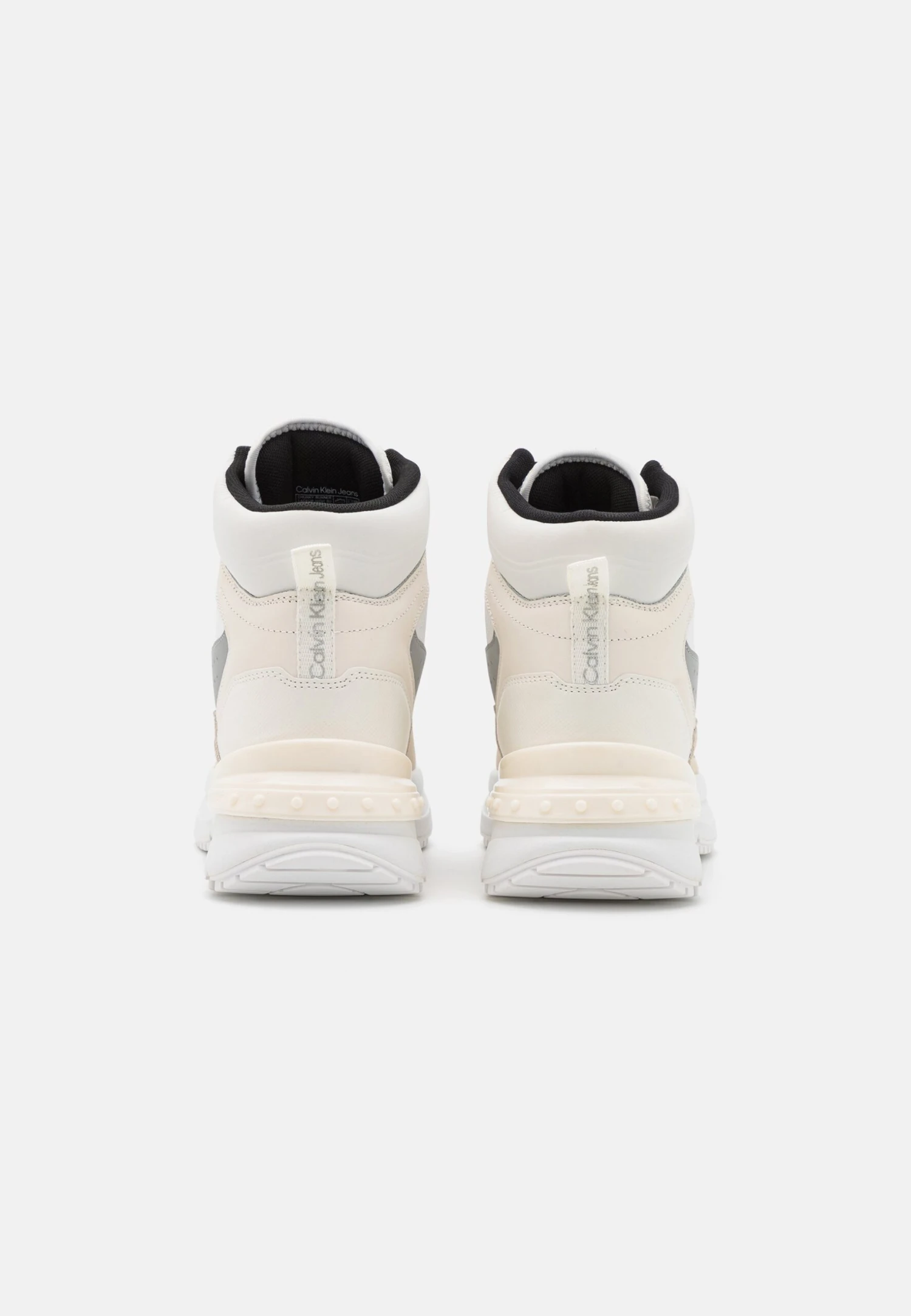 Calvin Klein Jeans Chunky Runner Laceup- High-Top Trainers - Off White/White 4 Calvin Klein Jeans Chunky Runner Laceup- High-Top Trainers - Off White/White - Image 4