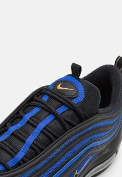 Nike Sportswear Air Max 97 Unisex - Trainers - Black/Metallic Gold/Hyper Royal/White -Famous Lady Shoe Store 4f84c77783994cd7bcd99a64b0db5805