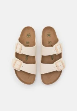 Birkenstock Arizona Tex Unisex - Slippers - Eggshell -Famous Lady Shoe Store 5486d314884946b9b81438069be2db92