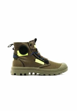 Palladium Pampa Hi Re-Craft Unisex - Lace-Up Ankle Boots - Olive Night 11 Palladium Pampa Hi Re-Craft Unisex - Lace-Up Ankle Boots - Olive Night -Famous Lady Shoe Store 5b9898c940f04420a493aeaf2739af5b