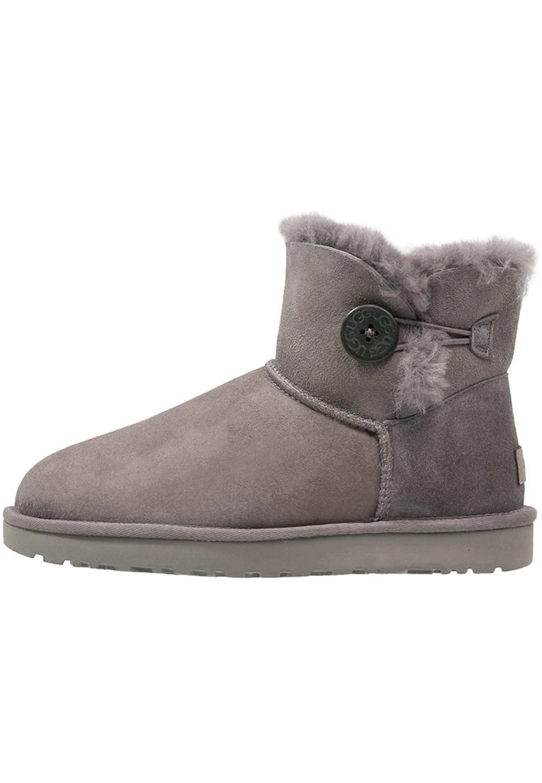 Ugg Mini Bailey Button - Ankle Boots - Grey 1 Ugg Mini Bailey Button - Ankle Boots - Grey