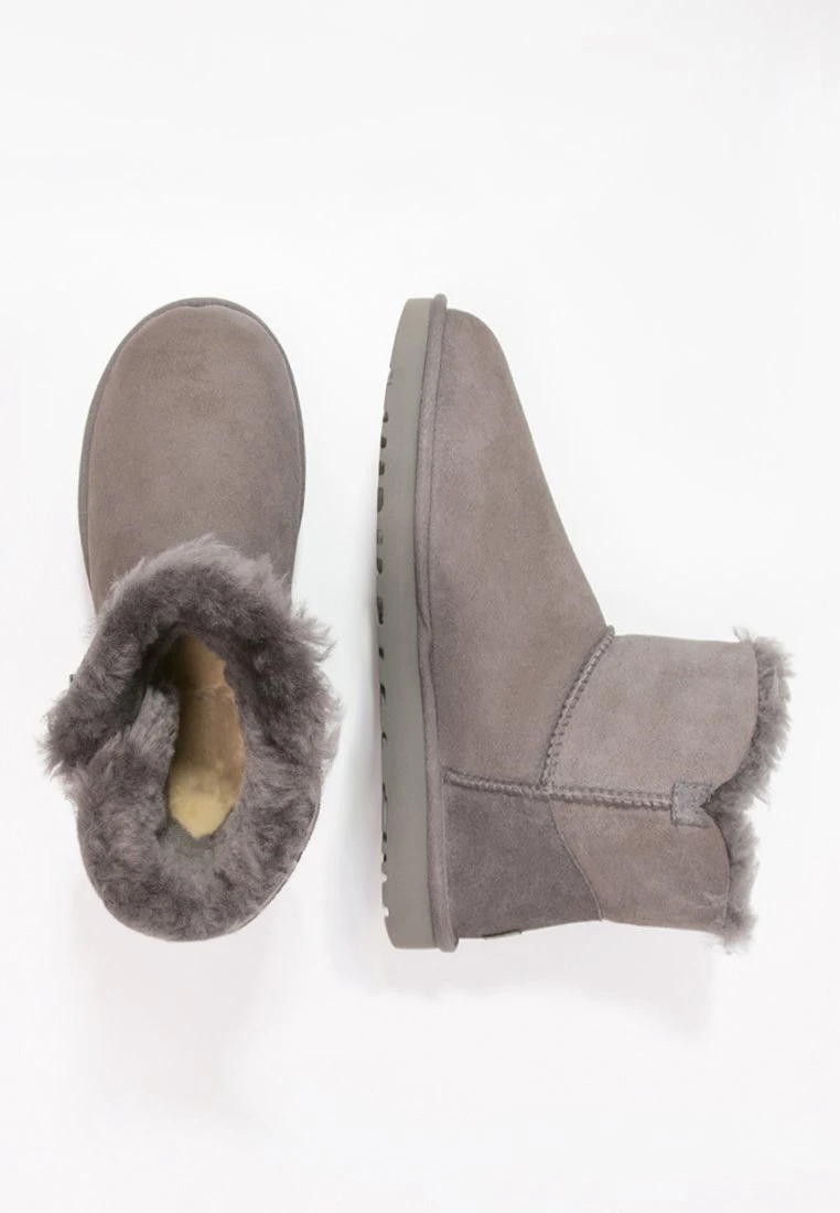 Ugg Mini Bailey Button - Ankle Boots - Grey 2 Ugg Mini Bailey Button - Ankle Boots - Grey - Image 2