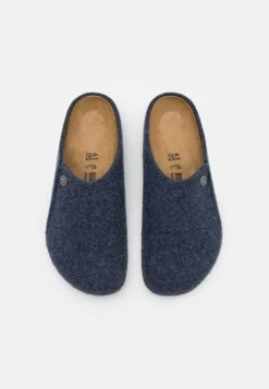 Birkenstock Zermatt Rivet - Slippers - Dark Blue -Famous Lady Shoe Store 5fb4d7d4c1a041b3915ec3c97691d2ef