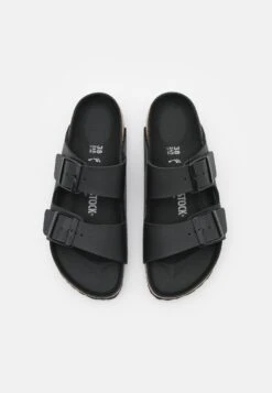 Birkenstock Arizona Bf Triples Narrow - Slippers - Black -Famous Lady Shoe Store 63d70ed9579e46589617ff240abb267f