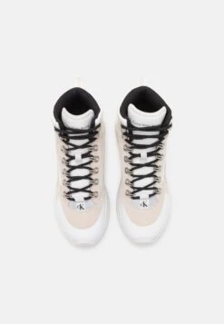 Calvin Klein Jeans Chunky Runner Laceup- High-Top Trainers - Off White/White 11 Calvin Klein Jeans Chunky Runner Laceup- High-Top Trainers - Off White/White -Famous Lady Shoe Store 64adc9f2e00541fa8f46582fd781c9ae