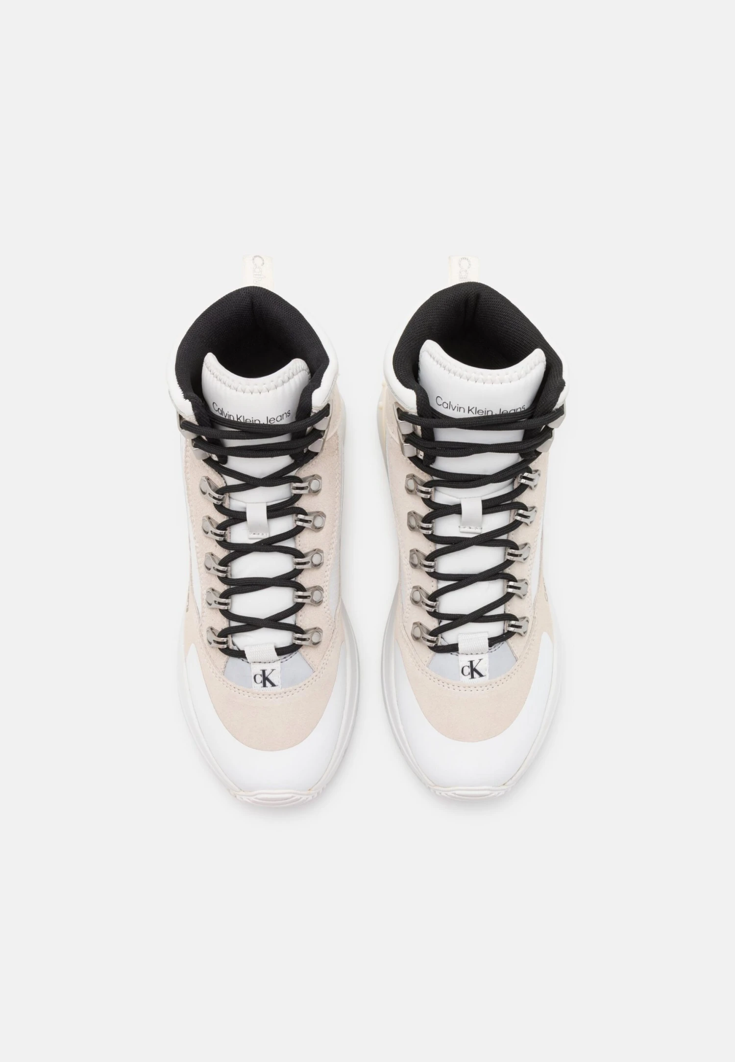 Calvin Klein Jeans Chunky Runner Laceup- High-Top Trainers - Off White/White 6 Calvin Klein Jeans Chunky Runner Laceup- High-Top Trainers - Off White/White - Image 6