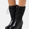 Anna Field Winter Boot - Wedge Boots - Black