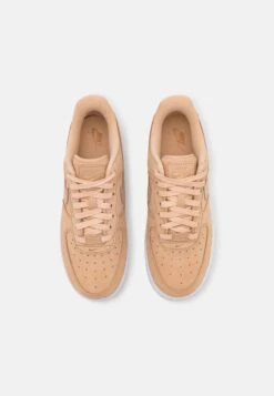 Nike Sportswear Nike Air Force 1 Premium - Trainers - Tan/White -Famous Lady Shoe Store 70541303b15b456eb7cfd953e87a4907
