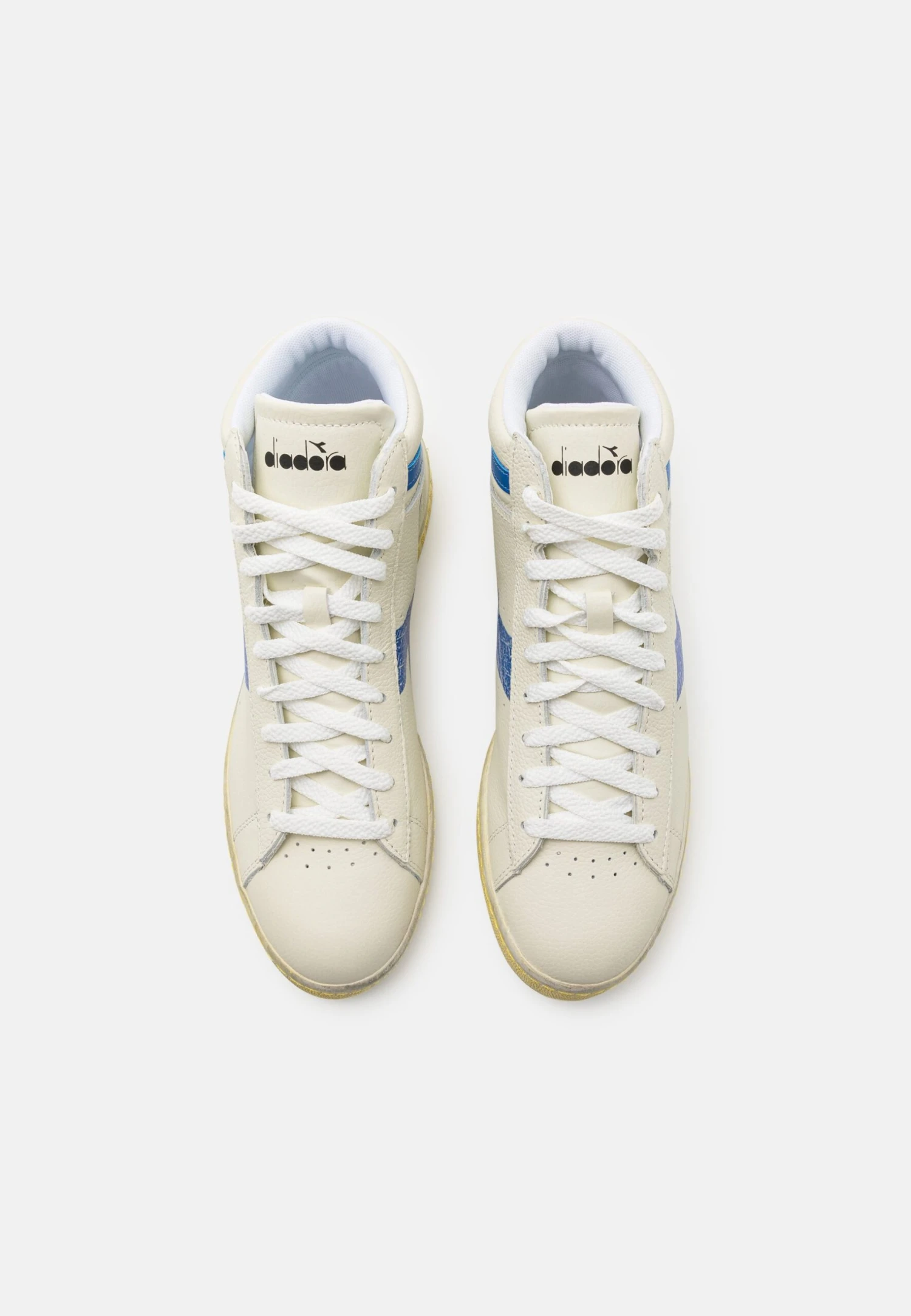 Diadora Game Retro Unisex - High-Top Trainers - Royal Fluo/Black/Yellow Fluo 4 Diadora Game Retro Unisex - High-Top Trainers - Royal Fluo/Black/Yellow Fluo - Image 4