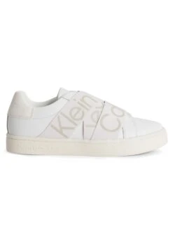 Calvin Klein Jeans Classic Cupsole Elast Webbing - Slip-Ons - White/Ancient White