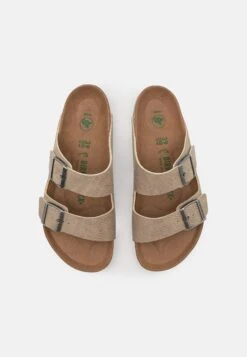 Birkenstock Arizona Vegan - Slippers - Gray Taupe -Famous Lady Shoe Store 779716a71f1346f28c47e58a24b7b384