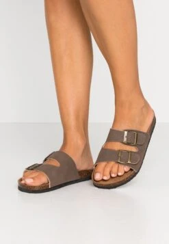 Rex Double Buckle Slide - Mules