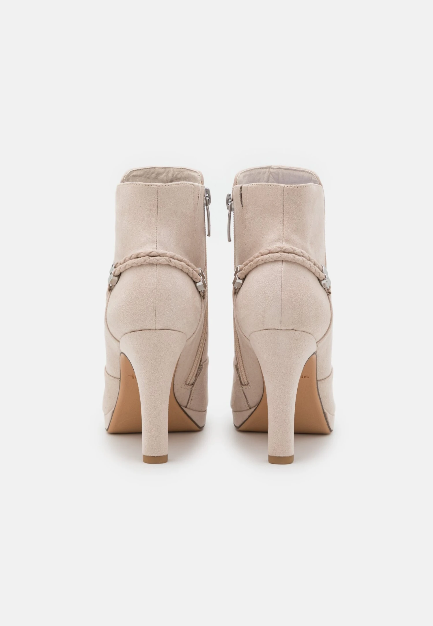 Tamaris Classic Ankle Boots - Ivory 4 Tamaris Classic Ankle Boots - Ivory - Image 4