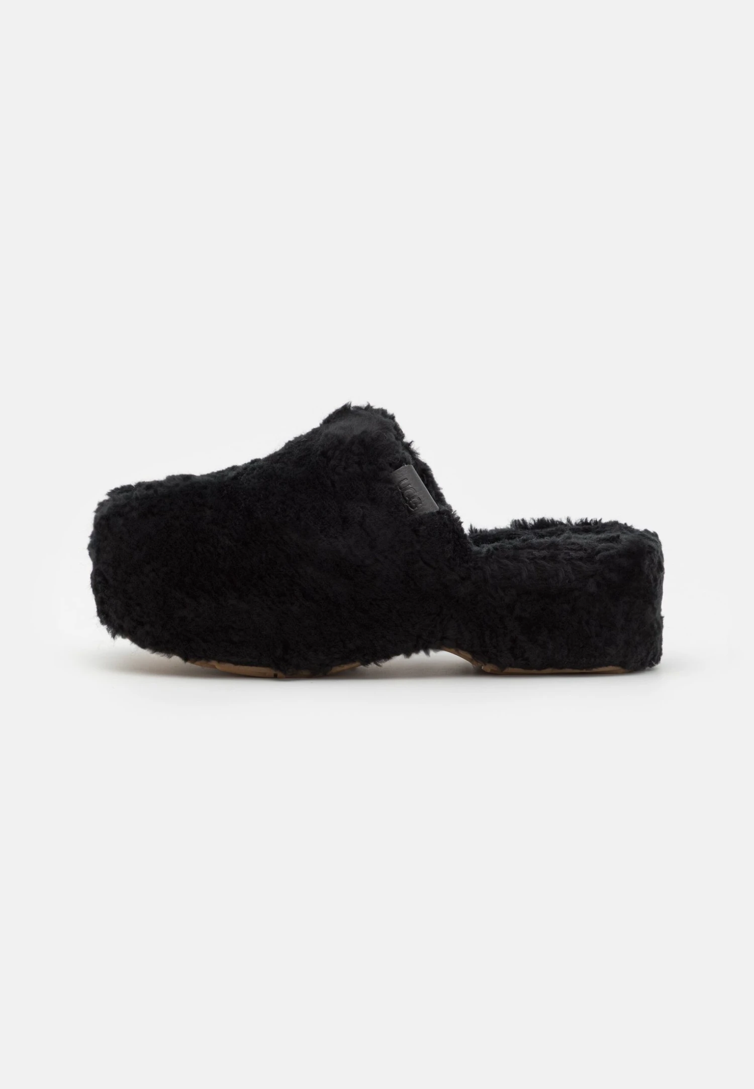Ugg Fuzz Sugar - Heeled Mules - Black 2 Ugg Fuzz Sugar - Heeled Mules - Black - Image 2