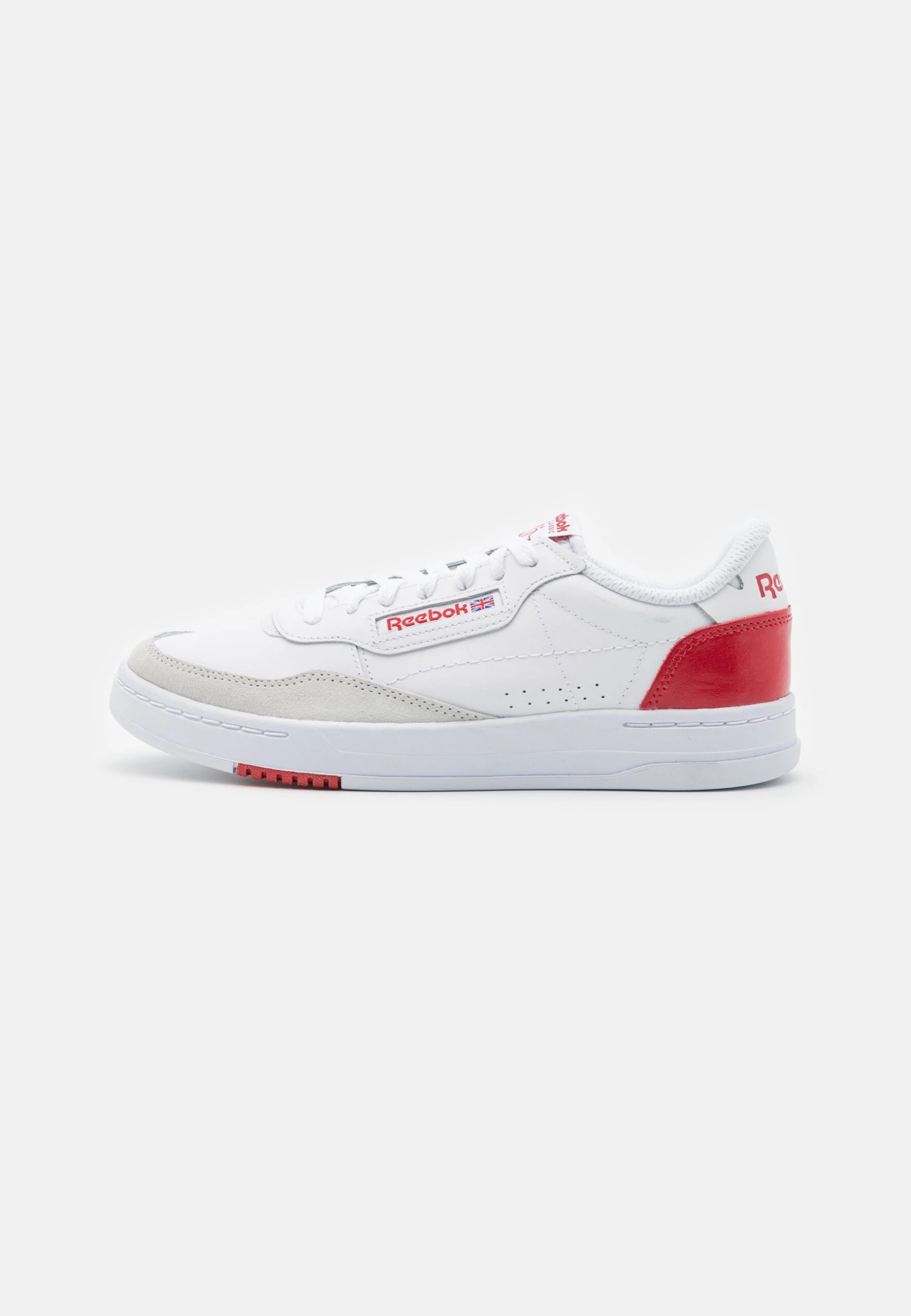 Reebok Classic Court Peak Unisex - Trainers - Footwear White/Pure Grey/Flash Red 1 Reebok Classic Court Peak Unisex - Trainers - Footwear White/Pure Grey/Flash Red