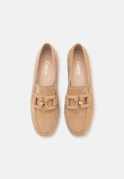 Gabor Comfort Slip-Ons - Caramel/Uni/Gold -Famous Lady Shoe Store 9e7537940c794337982be41903ca0073