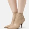 Patrizia Pepe High Heeled Ankle Boots - Winter Sand