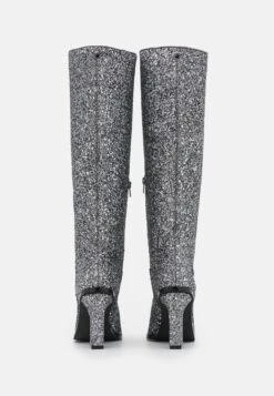 Buffalo Vegan Zoe Boot - High Heeled Boots - Gun Glitter -Famous Lady Shoe Store af68371f8bf54597a3e5680fae69a7e6