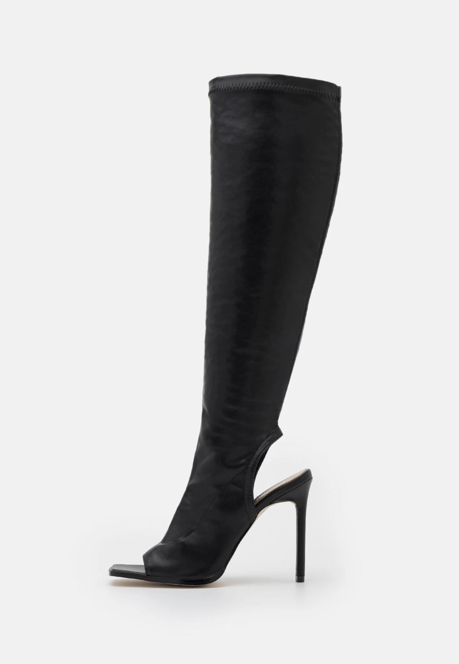 Raid Quarry - High Heeled Boots - Black 2 Raid Quarry - High Heeled Boots - Black - Image 2