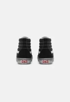 Vans Sk-Hi - High-Top Trainers - Stressed Black/White -Famous Lady Shoe Store b88692a35b584c1786ceb3095167fe71