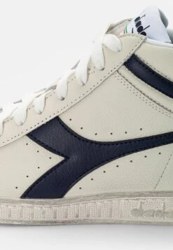 Diadora Game Unisex - High-Top Trainers - White/Blue Caspian Sea -Famous Lady Shoe Store ba35266fde8044399170d942e7739f26