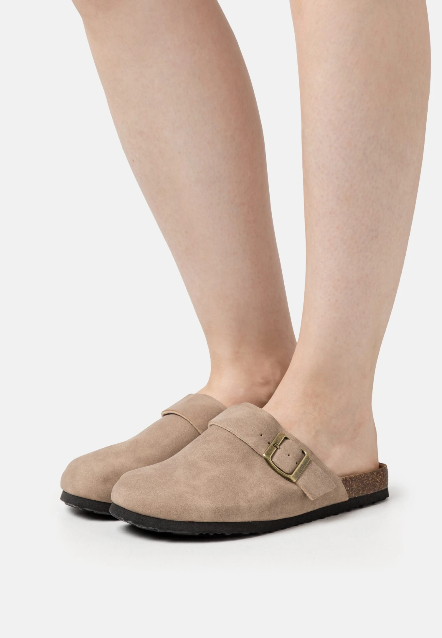 Rex Buckle Mule - Slippers - Roebuck Nubuck 1 Rex Buckle Mule - Slippers - Roebuck Nubuck