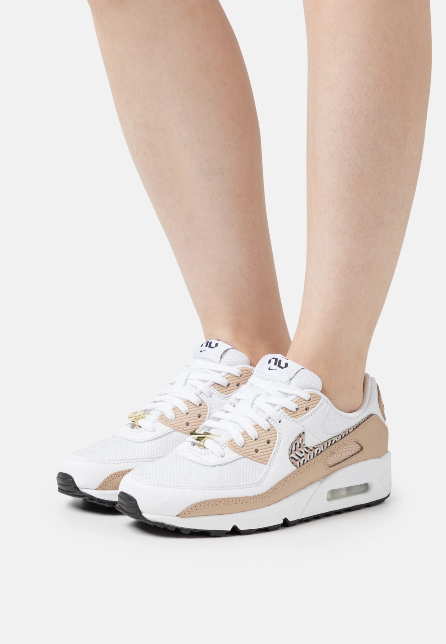 Nike Sportswear Air Max 90 - Trainers - White/Hemp/Summit White 1 Nike Sportswear Air Max 90 - Trainers - White/Hemp/Summit White