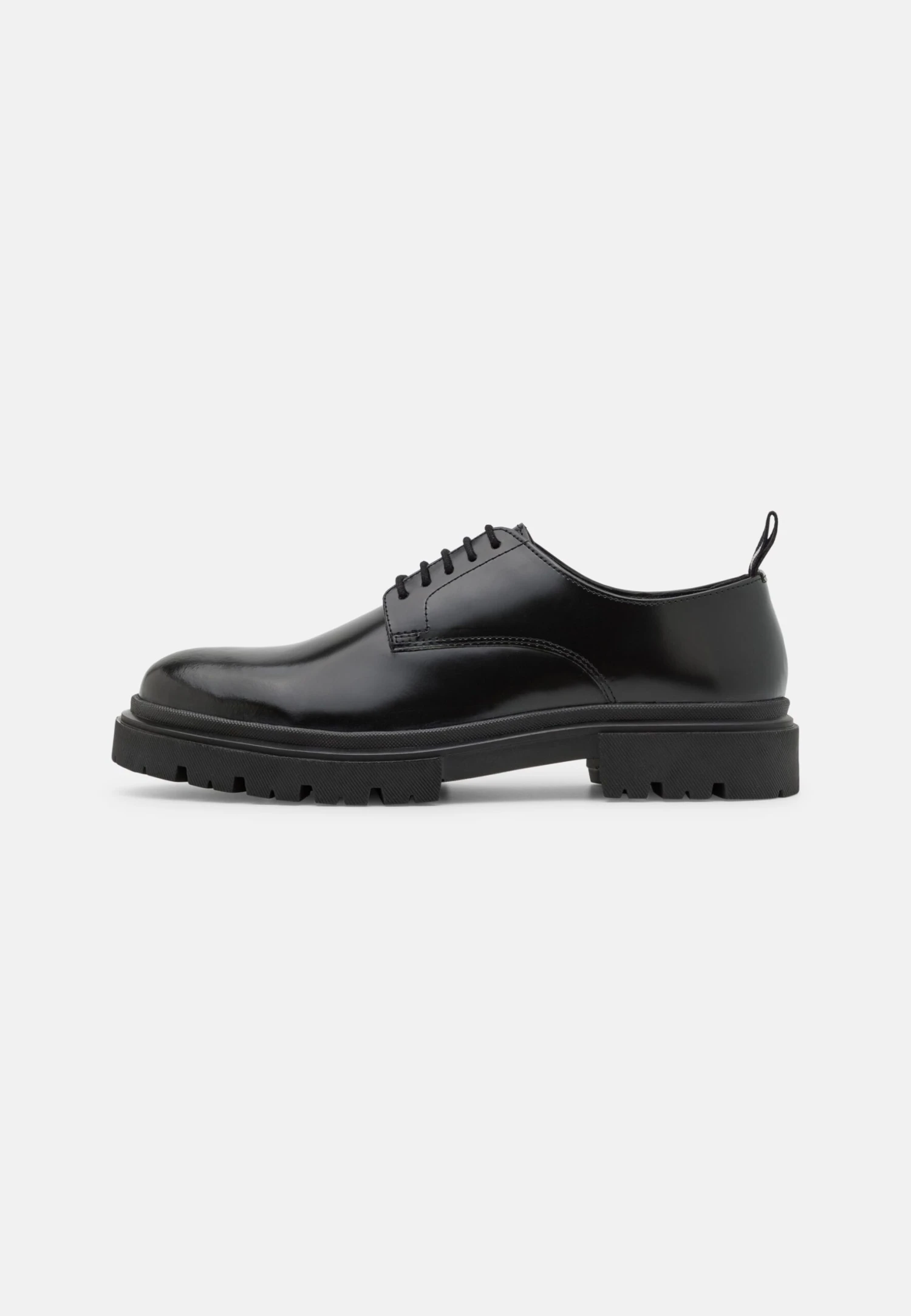 YOURTURN Leather Unisex - Casual Lace-Ups - Black 1 YOURTURN Leather Unisex - Casual Lace-Ups - Black