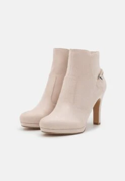 Tamaris Classic Ankle Boots - Ivory 8 Tamaris Classic Ankle Boots - Ivory -Famous Lady Shoe Store c436aaf486064706bc35debb8c35b5d0