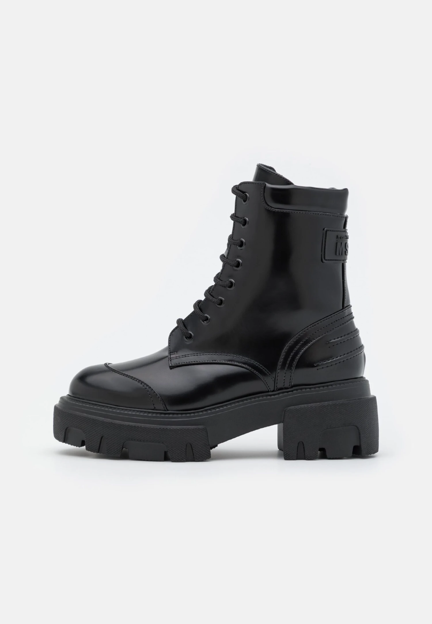 MSGM Donna Woman Boot - Lace-Up Ankle Boots - Black 2 MSGM Donna Woman Boot - Lace-Up Ankle Boots - Black - Image 2