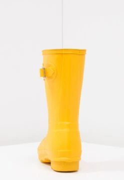 Hunter ORIGINAL Womens Short Boot Vegan - Wellies - Yellow -Famous Lady Shoe Store e792fefc0c6443bf91d1c4a1244fd5b5