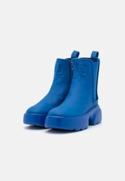 COPENHAGEN Cph143- Platform Ankle Boots - Royal Blue -Famous Lady Shoe Store f0204dfb5e8b43a7b9c1f8dbbbc0f91c