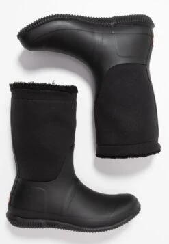 Hunter ORIGINAL Womens Roll Top Boot - Wellies - Black -Famous Lady Shoe Store f3b1d9a9a6ff4b7b8ed54a6e927d8e82